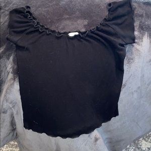 off the shoulder crop top